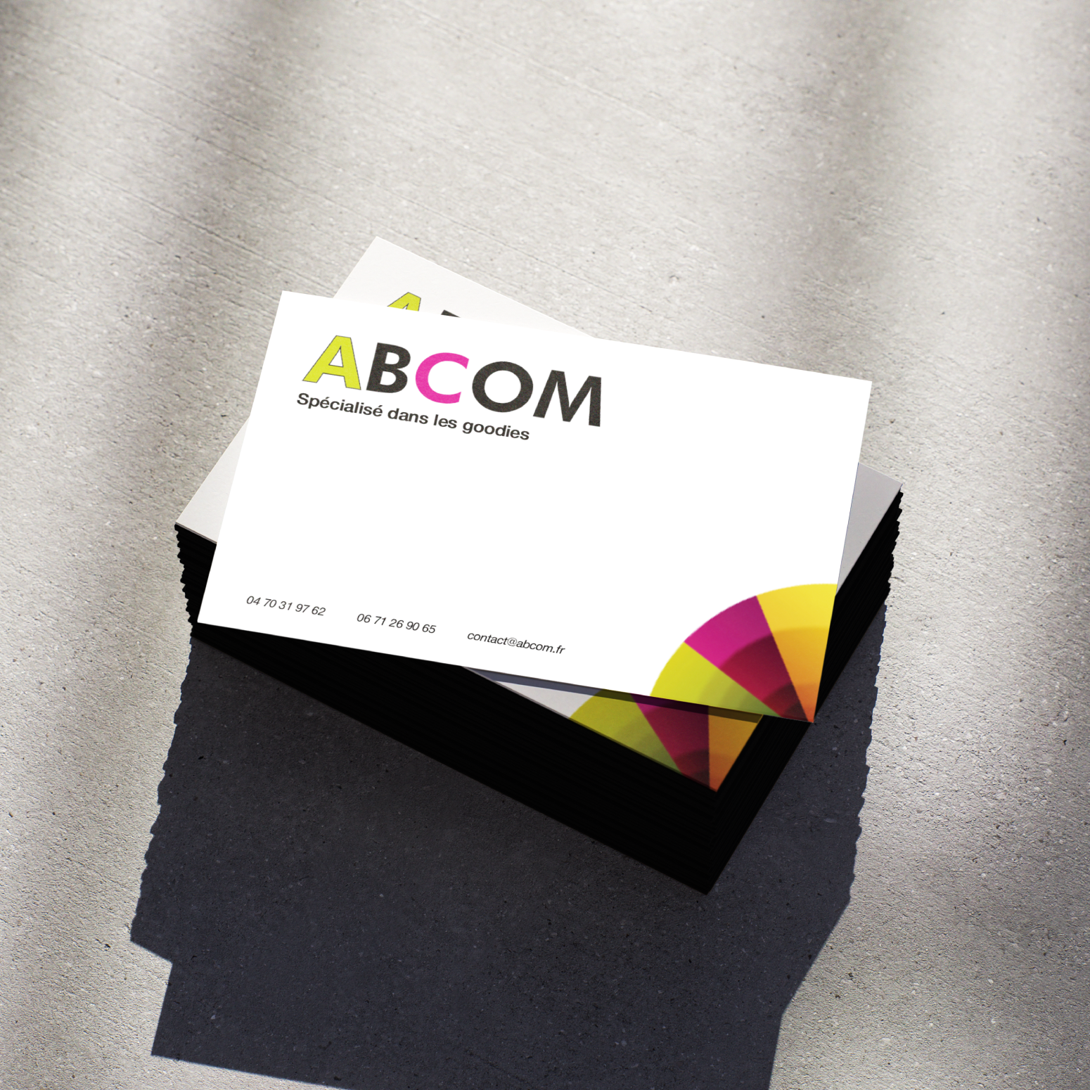 ABCOM Cartes de visite carré